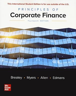 Principles of Corporate Finance 14th Edition By Richard A. Brealey