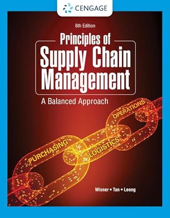 Principles of Supply Chain Management A Balanced Approach 6th Edition