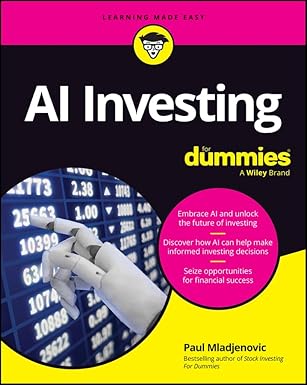 eBook For AI Investing For Dummies 1st Edition By Mladjenovic