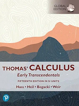 eBook For Thomas' Calculus Early Transcendentals in SI Units
