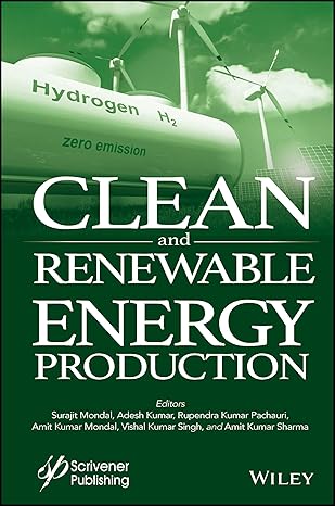 eBook For Clean and Renewable Energy Production 1st Edition By Surajit Mondal