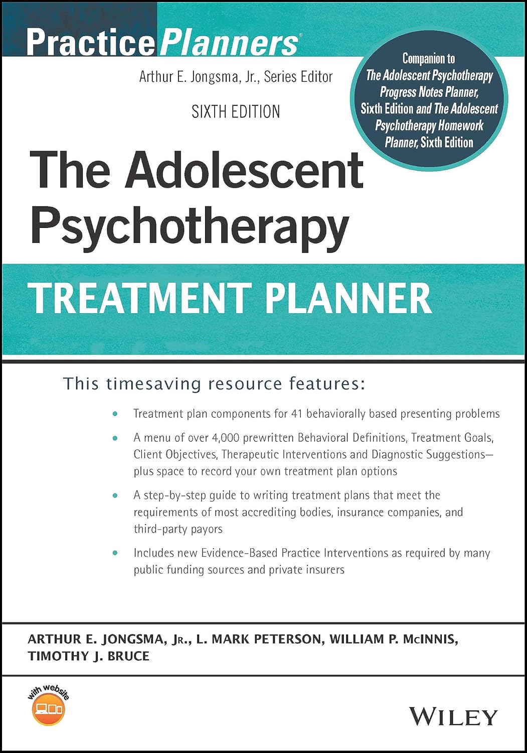 ebook For The Adolescent Psychotherapy Treatment Planner PracticePlanners 6th Edition By Arthur E. Jongsma