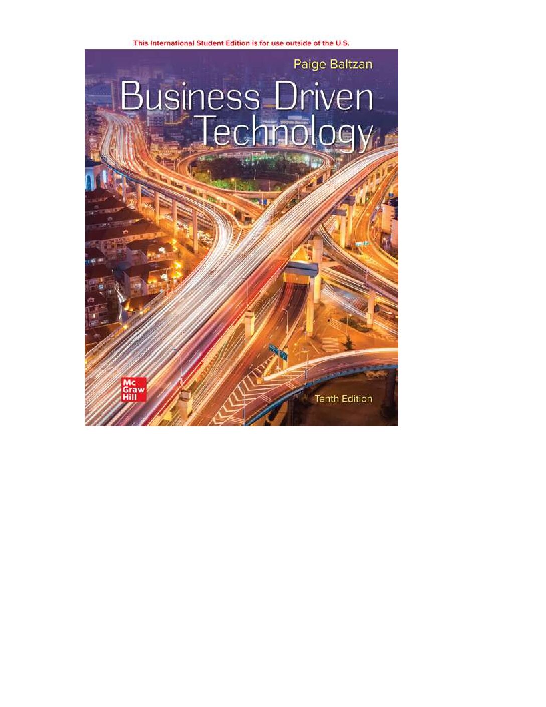 eBook EPUB [PDF] (ISE) Business Driven Technology 10th Edition By Paige Baltzan