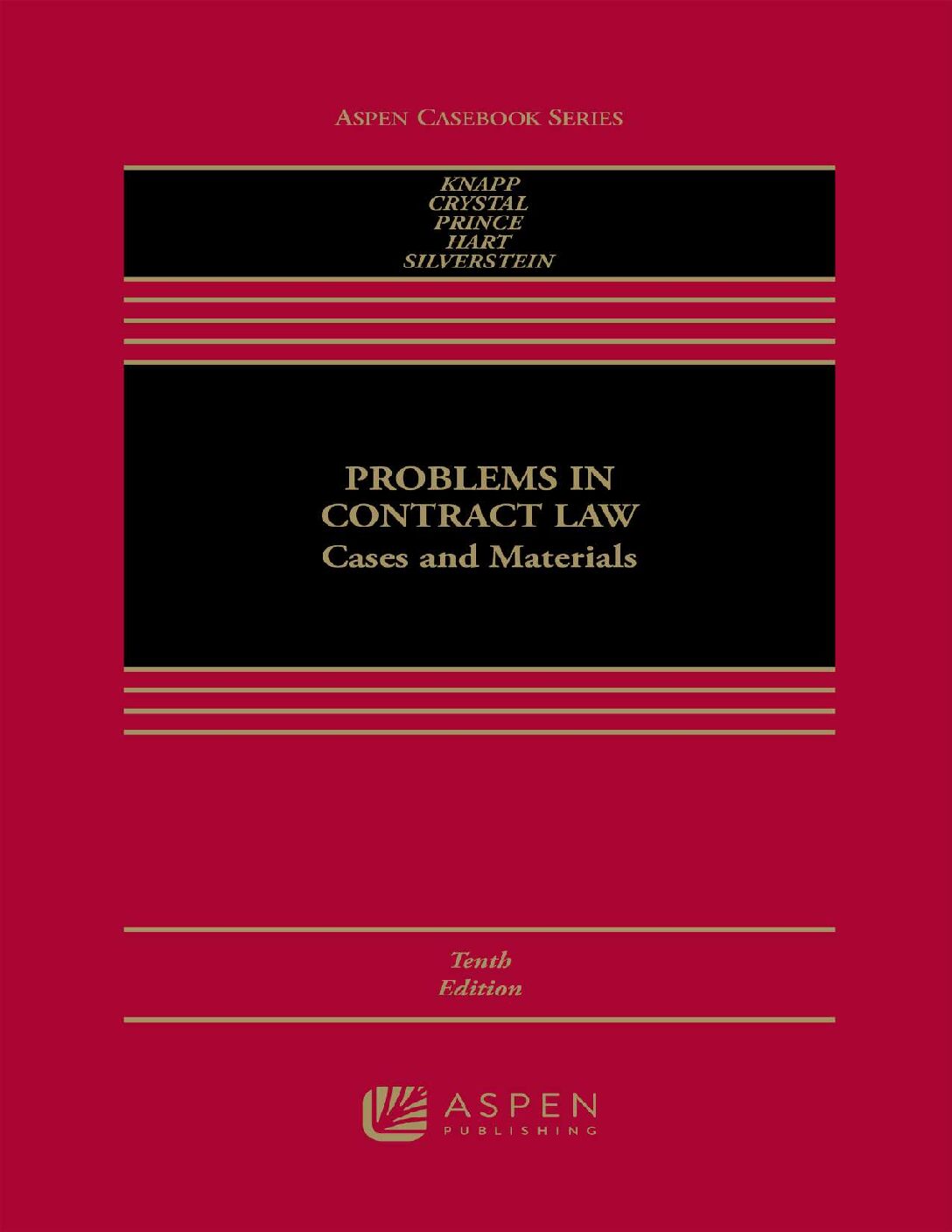 eBook EPUB [PDF] Problems in Contract Law cases and materials 10 Edition By Charles L. Knapp, Nathan M. Crystal, Harry G. Prince, Danielle K. Hart