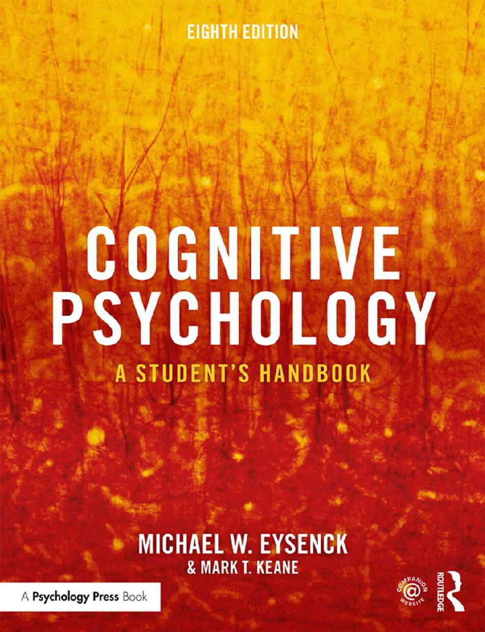 eBook [PDF] Cognitive Psychology A Student’s Handbook 8th Edition By Eysenck, Michael W. _Keane, Mark T.