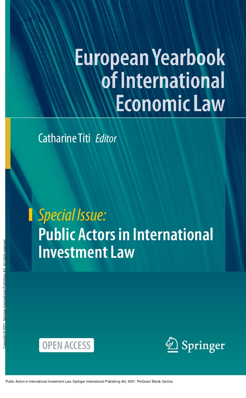 eBook [PDF] European Yearbook of International Economic Law By Catharine Titi