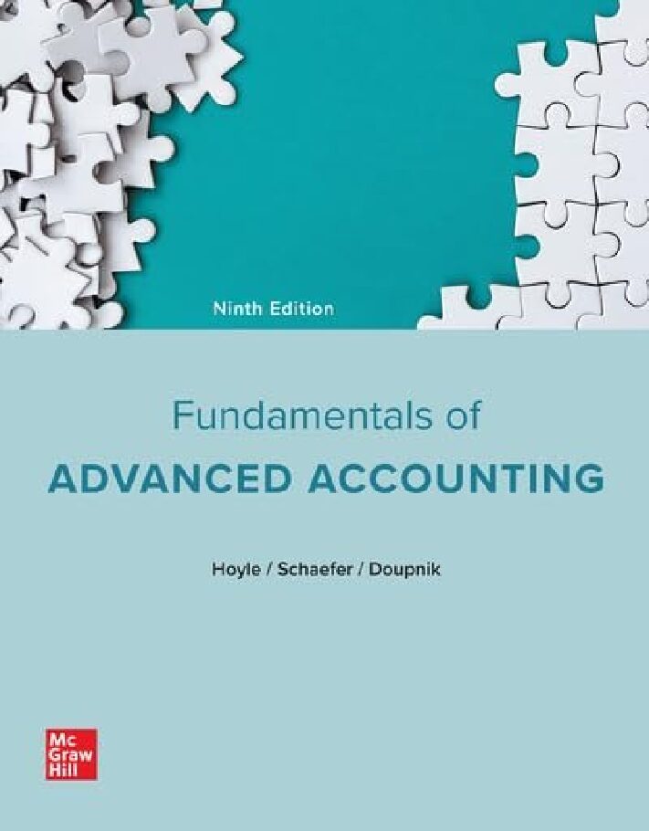 eBook [PDF] Fundamentals of Advanced Accounting 9th Edition By Thomas Schaefer Joe Ben Hoyle