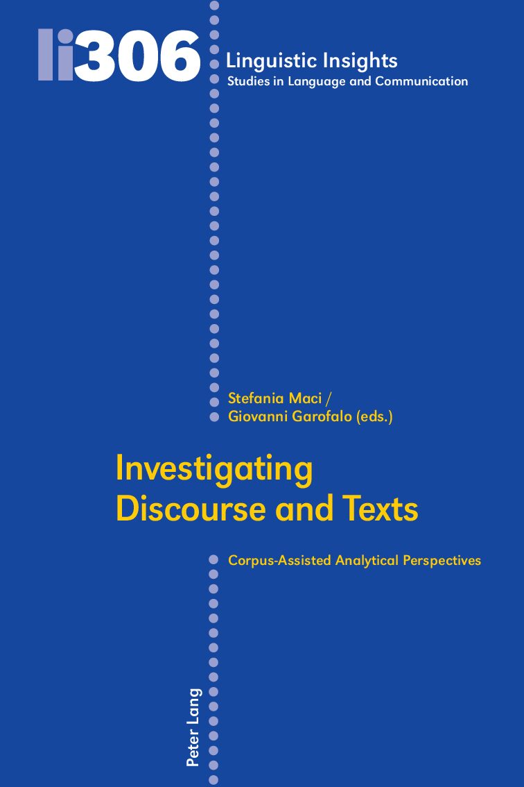 eBook [PDF] Investigating Discourse and Texts Corpus-Assisted Analytical Perspectives By Stefania Maci