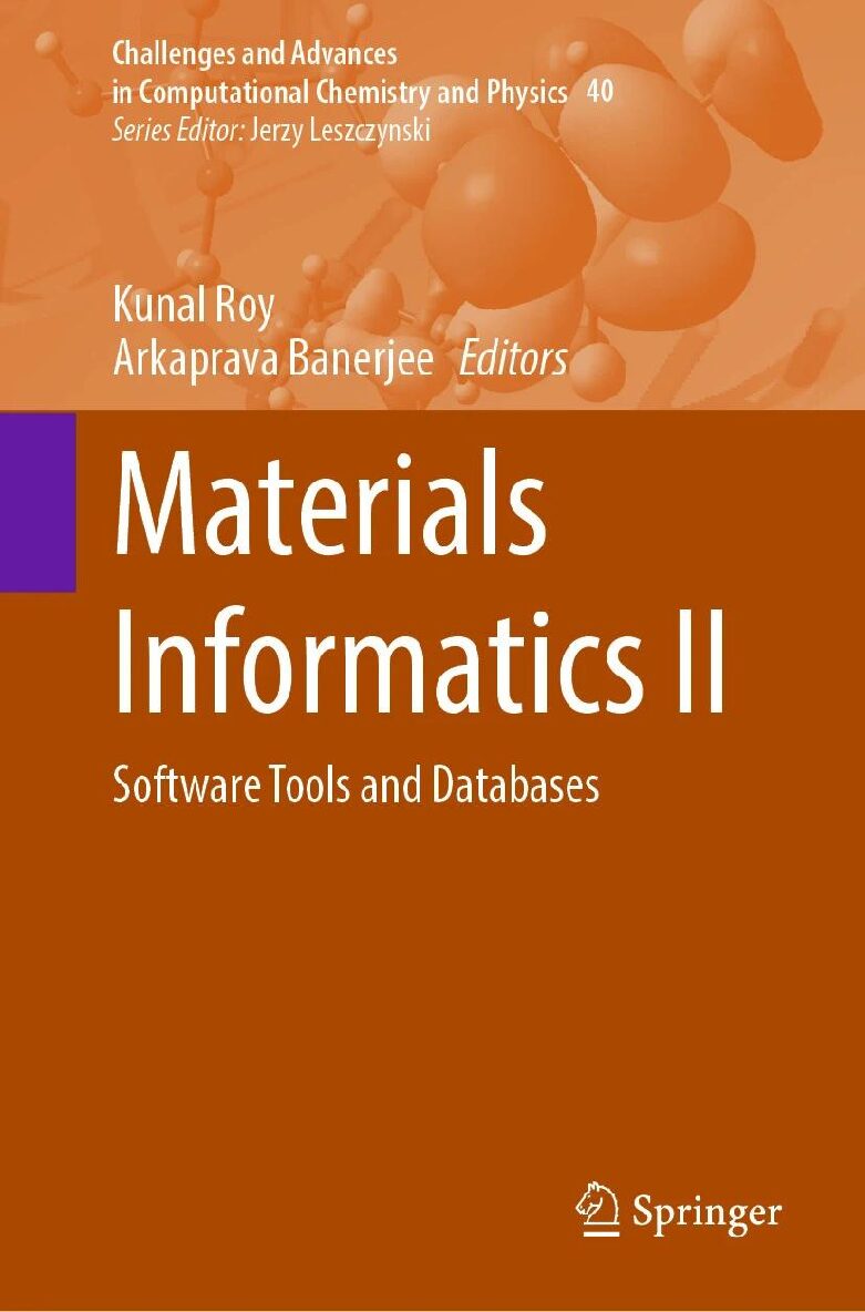 eBook [PDF] Materials Informatics II Software Tools and Databases Vol 40 By Arkaparva Banerjee