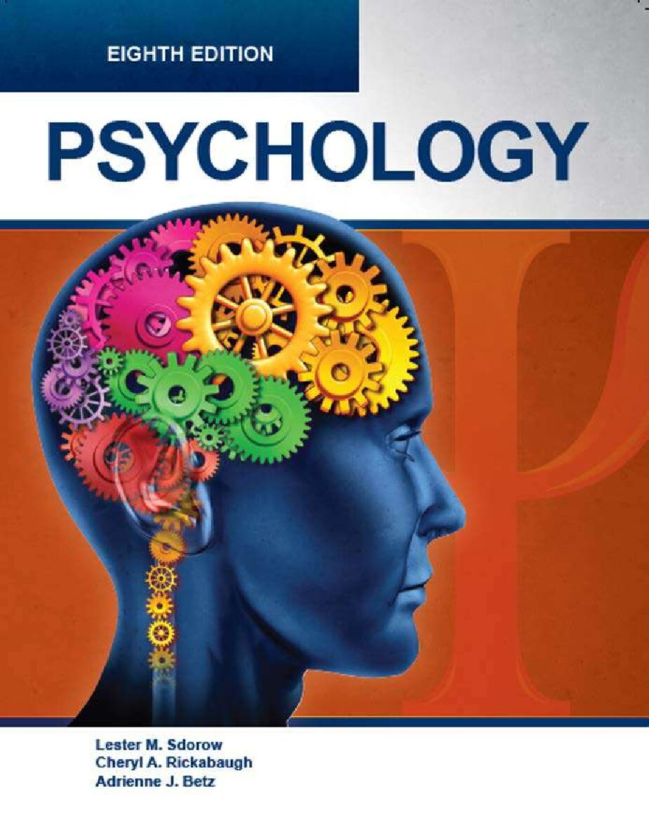 eBook [PDF] Psychology 8th Edition By Lester M. Sdorow, Cheryl A. Rickabaugh, Adrienne J. Betz