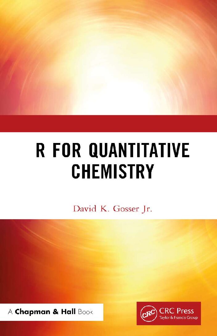 eBook [PDF] R for Quantitative Chemistry By Gosser D.K