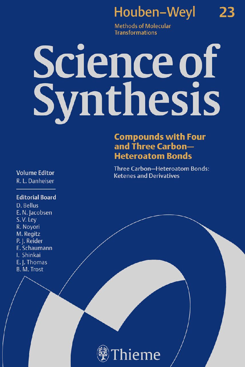 eBook [PDF] Science of synthesis Houben-Weyl methods of molecular transformations. Compounds with Four and Three Carbon Heteroatom Bonds Vol 23 By Danheiser R.L.