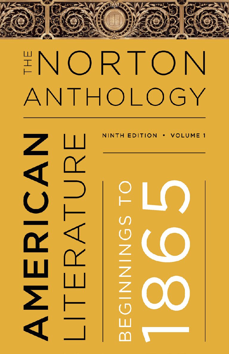 eBook [PDF] The Norton Anthology of American Literature 9th Edition Vol 1 By Robert S. Levine