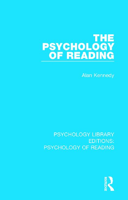 eBook [PDF] The Psychology of Reading 5 By Alan Kennedy