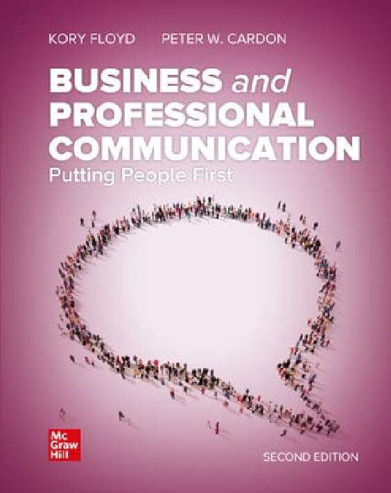 eBook [PDF] Business and Professional Communication Putting People First, 2nd Edition By Kory Floyd , Peter W. Cardon