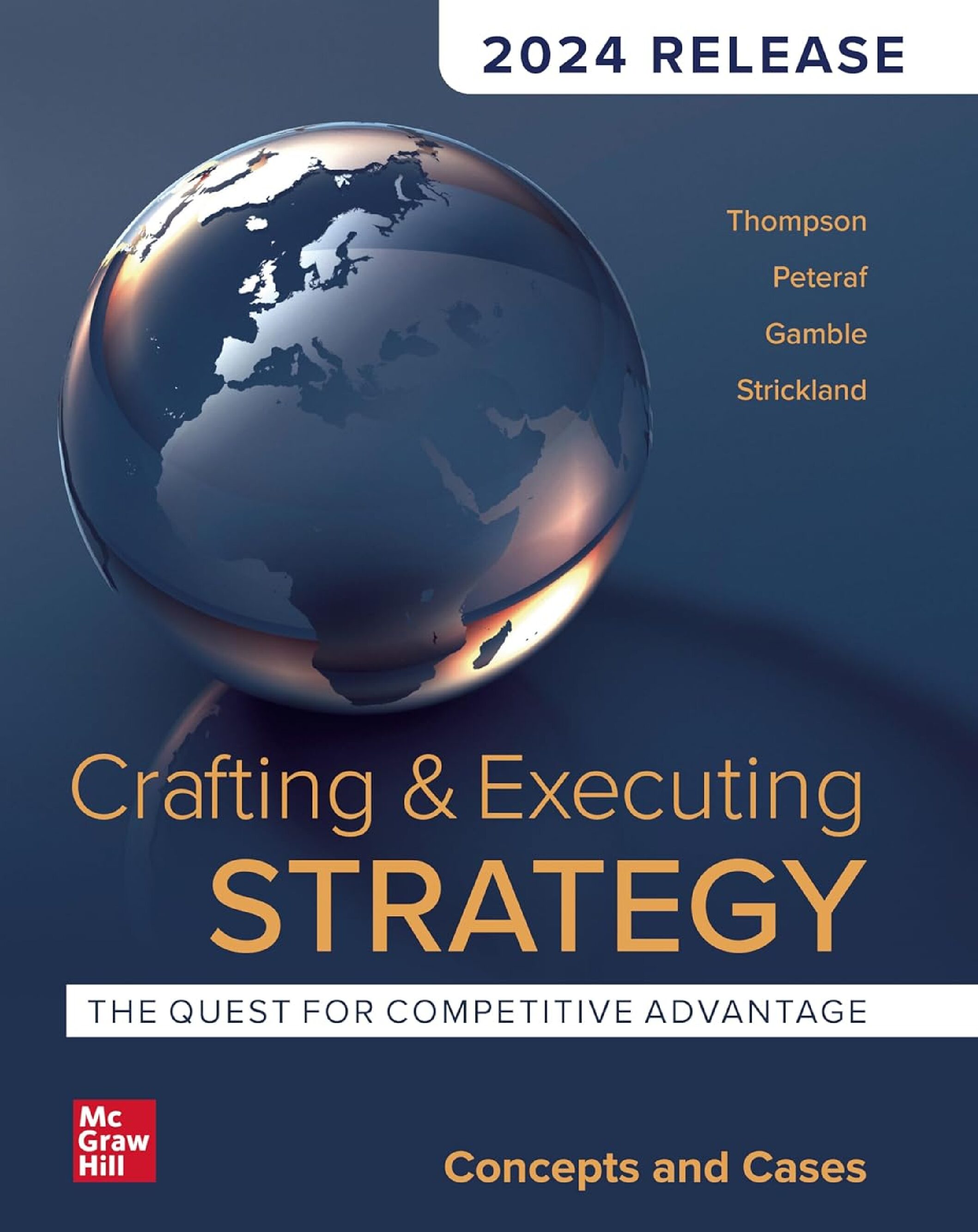 eBook [PDF] Crafting Executing Strategy The Quest for Competitive Advantage Concepts and Cases 2024 Release By Arthur A. Thompson