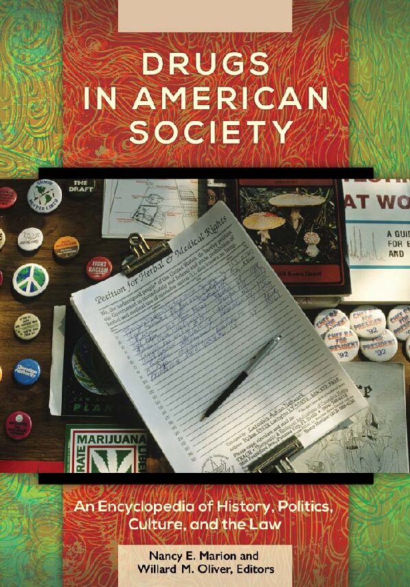 eBook [PDF] Drugs in American Society 1.2.3 volumes By Nancy E Marion and Willard M Oliver