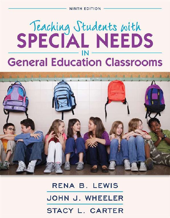eBook [PDF] Teaching students with special needs in general education classrooms 9th Edition By Carter, Stacy L._Lewis, Rena B._Wheeler, John J