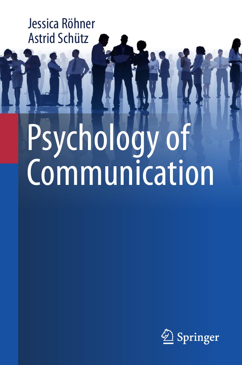 eBook [PDF] Psychology of Communication By Jessica Röhner, Astrid Schütz
