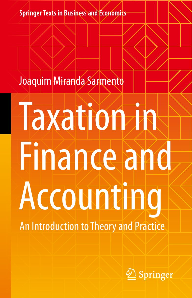 eBook [PDF] Taxation in Finance and Accounting An Introduction to Theory and Practice By Joaquim Miranda Sarmento